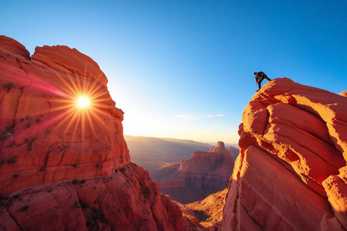 Climber planning their own outdoor adventure